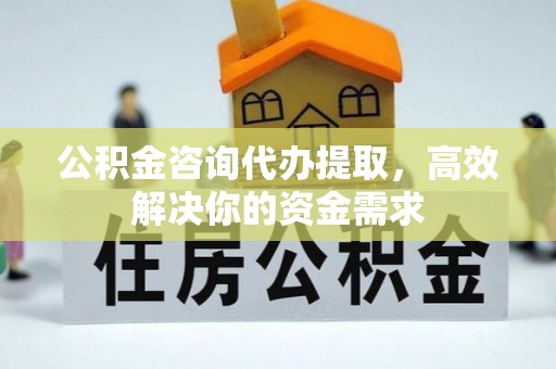 信丰公积金咨询代办提取，高效解决你的资金需求