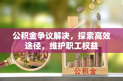 信丰公积金争议解决，探索高效途径，维护职工权益